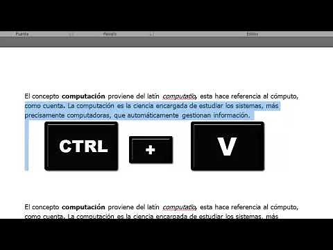 Combinaciones de teclas usando la tecla (ctrl)
