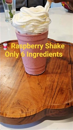 Healthy Raspberry Shake 🥤 | Only 6 Ingredients! #Shorts