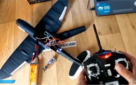 【youtube】【转载】自制遥控飞机arduino nano nrf24 PPM 航模