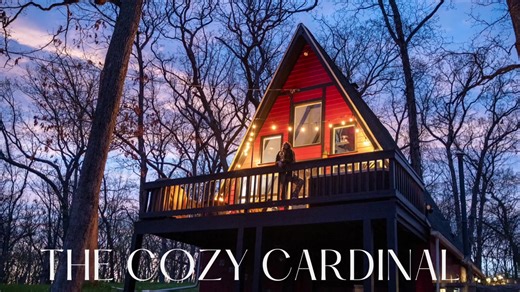The Cozy Cardinal: Your Dreamy Lake Geneva A-Frame Retreat