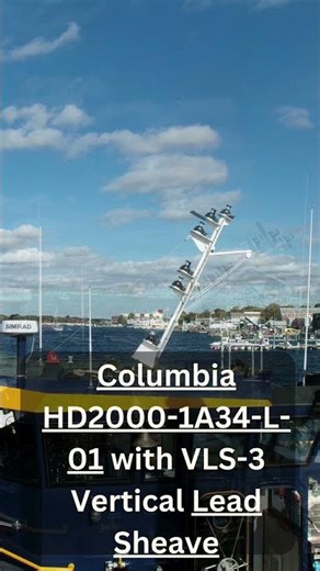 Columbia Marine Hoist for Tugboat Antenna Mast