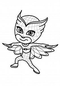 A heroine of the PJ Masks team - PJ Masks Coloring Pages