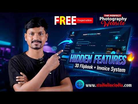 Best Hidden Website Features For Photographer 🔥 Album 3DFlipbook QR & Photography Invoice System