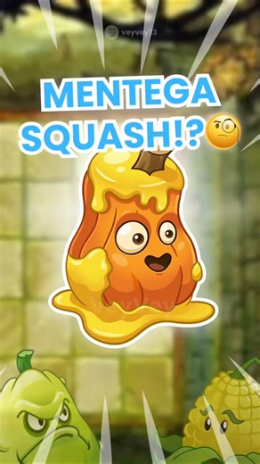 SI GEMOY!?🥺 MBG paling enak ini LABU MENTEGA! 🍯BUTTERNUT SQUASH #pvz2 #shortsviral #shorts #gaming