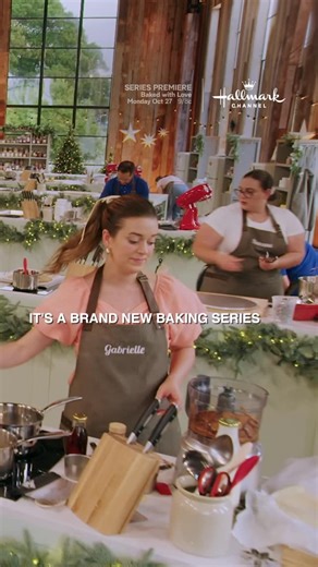 Gabrielle Payne on Instagram: "the merriest baking show ❤️ so excited to share the trailer for @hallmarkchannel’s Baked With Love: Holiday!! put on your coziest pjs, grab a festive drink and cheer on Ben and I (and Teddy in my belly) 殺 the show premieres on Monday, 10/27 at 9/8c on Hallmark and then the next day you can stream it anytime on @hallmarkplus ✨ #CountdowntoChristmas"