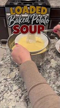 Loaded Baked Potato Soup 🥔🥓