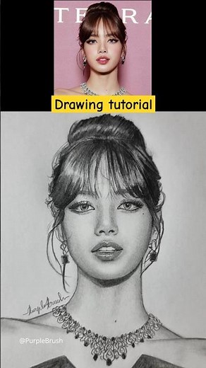 How to draw Blackpink Lisa #sketch #howtodraw #stepbystep #lisa #drawingtutorial