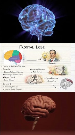 What is the structure and function of the Frontal Lobe?
