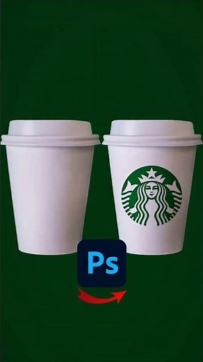 "Photoshop Logo Mockup Trick! Add Your Logo on a Coffee Cup #photoshop