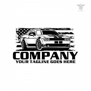 American Muscle Car Logo: SVG for Cricut, Laser, Cut File, Automotive Logo Vector - Etsy Canada