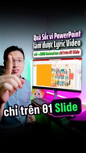 Giá Vàng Giá Xăng chưa gây sốc bằng việc Lyric Video này thiết kế chỉ trên 01 Slide #PowerPoint 🤯