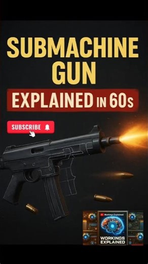 How Does a Submachine Gun Work? 🔫 | Explained in under 60 sec #smggun #smg #submachinegun