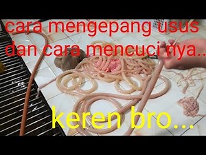 Techniques and methods for cleaning clean goat innards..