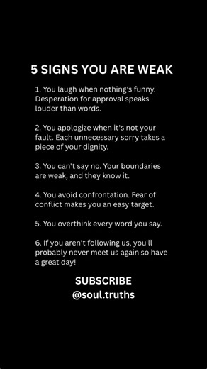 Signs you’re weak🚦#psychology #facts #shorts #explore #shortsfeed #fyp #trending #millionviews #yt