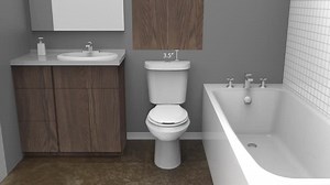 Glacier Bay 2-piece 1.28 GPF Dual Flush High Efficiency Elongated Toilet in White 2EC09W