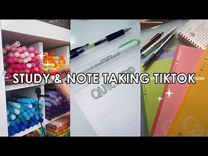 STUDY AND NOTE TAKING ✍ | TIKTOK COMPILATION