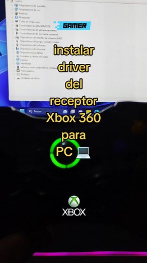 cómo instalar el driver del receptor de Xbox 360 para PC para poder utilizar control 🎮 de Xbox 360 #xbox360 #pc #creandoideas