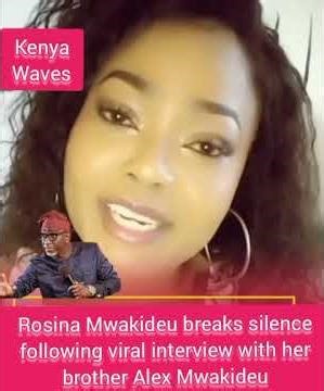 Rosina Mwakideu breaks silence following viral interview with her brother Alex Mwakideu