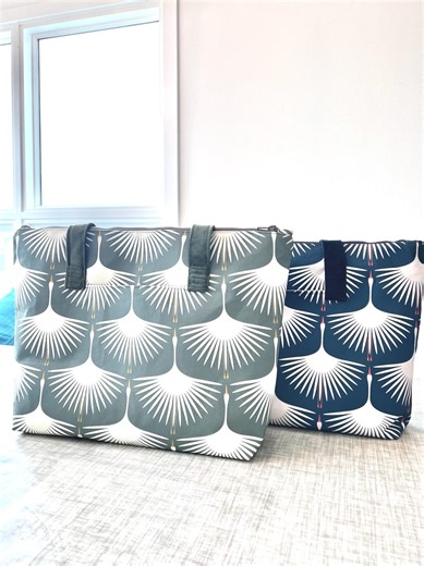 Marta Zippered Tote Bag Tutorial / Muster - NUR Anweisungen - Etsy.de