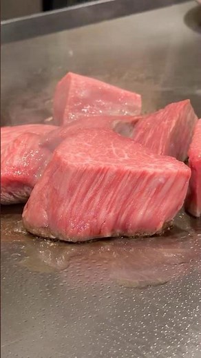 250g of Wagyu Tenderloin on the Teppan in Osaka 😍🔥