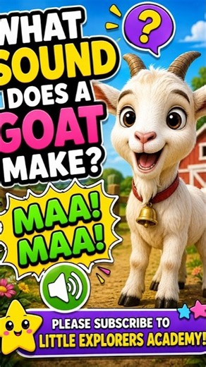 🐐 What Sound Does a Goat Make? | Guess the Animal Sound! | Fun Learning for Kids