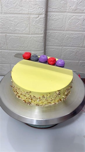 Badam Milk Cake decorating ideas #unitedstates #shorts #usa #cakedecorating #youtube #cake #cakes