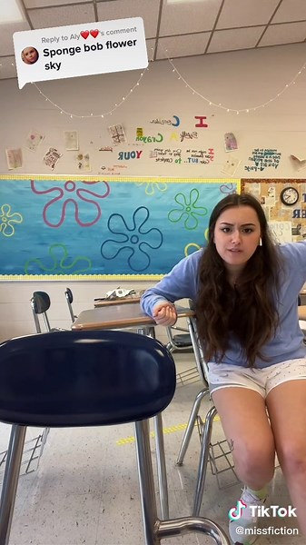 Replying to @Aly❤️❤️ my back hurts💕 #spongebob #bulletinboard #teacher #teachertok #teachertiktok #teachersoftiktok #classroom #classroomdecor #classroomsetup #vlog #paint #art #cartoons