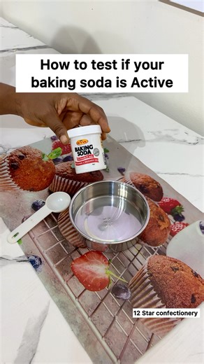 8K views · 160 reactions | How To Test if your Baking Soda is still Active. #bakingsoda #bakingpowder | 12StarConfectionery | Facebook