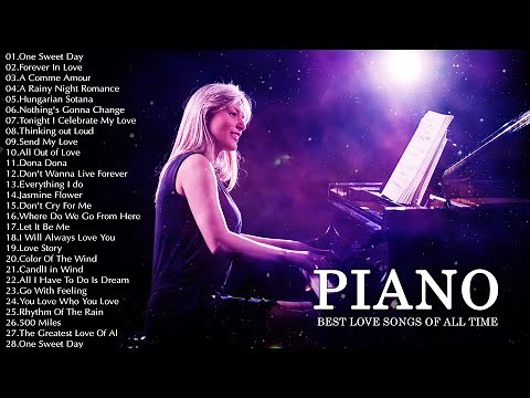Top 100 The Best of Beautiful Classic Piano Music | Best Relaxing Piano Love Songs Of All Time