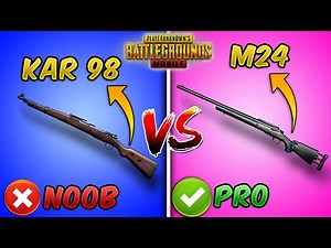 Kar98k vs M24 Ultimate Weapon Comparison (PUBG MOBILE) Guide/Tutorial (Bolt Action Sniper Rifles)
