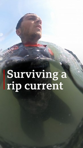 How do you spot a rip current? And what do you do if you're caught in one? RNLI lifeguards in Swansea explain https://bbc.in/3OoEaWq | BBC Wales News
