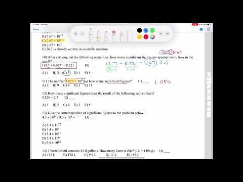 CHE 111 Practice Exam 1 PART 1