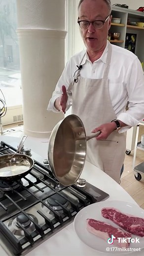How to keep your pans from warping? Here’s Chris Kimball with some advice… #MilkStreet #cooking #cookingtiktok #steak #recipes