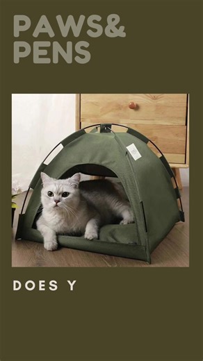 The Cozy Hideaway Tent Pets Instantly Love 🐾⛺. Some pets don’t want a big bed. They want a safe, quiet hideaway. This Hideaway Tent gives pets their own cozy space — perfect for: ✔️ anxious or nervous pets ✔️ cats who love to burrow ✔️ dogs who need a calm retreat ✔️ crate-free comfort Soft. Enclosed. Comforting. A little sanctuary for big feelings. 🛒 Shop it here: 👉 pawsandpens.myshopify.com or here on my tik tok shop Hideaway Tent Pet Tent Bed Calming Pet Bed Anxiety Relief for Pets Cozy Ca