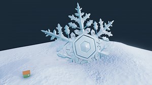 Snowflake - Download Free 3D model by OfficialBytes