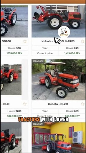 Kubota tractors