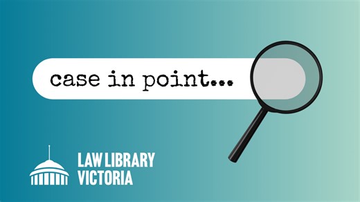 Case in Point: Research examples from the Law Library