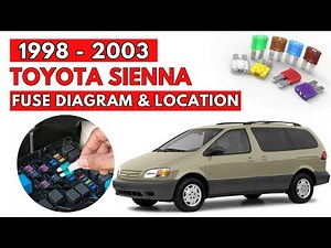 Toyota Sienna (1998 to 2003) Fuse Box Diagrams & Location Guide
