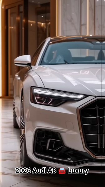 2026 Audi A8 🚘 Luxury Sedan in White | Pure Elegance 😍🔥 #classicmeetsmodern