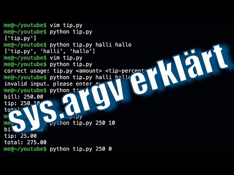 Python Lernen – sys.argv einfach erklärt