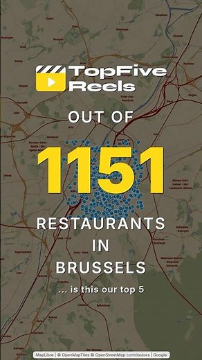 Top 5 Restaurants in Brussels