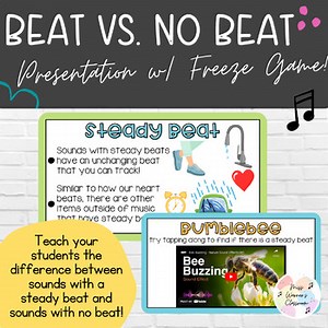 Steady Beat vs. No Beat Presentation (plus a FREEBIE!)