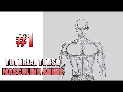 how to draw an anime man's torso