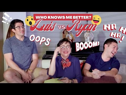 LUIS vs RYAN: WHO KNOWS ME BETTER + HEART-TO-HEART TALK | Vilma Santos - Recto