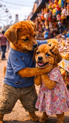 Two Poor Dogs at the Fair 🐶🎡 | A Heartwarming Story of Hard Work & Dreams#DogStory #EmotionalStory