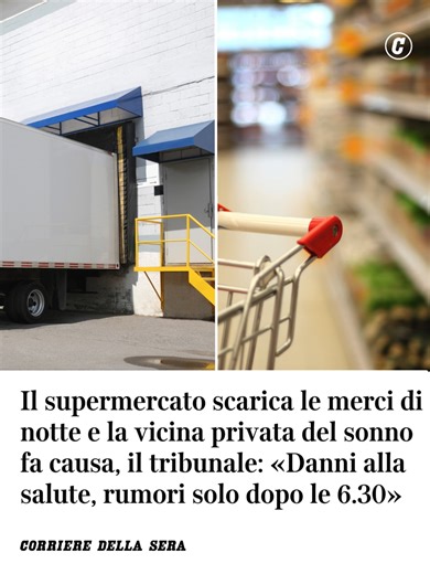 Ordinanza del tribunale: divieto di carico merci notturno