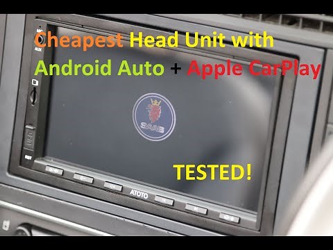 ATOTO F7G2A7SE Android Auto + Apple Carplay Head Unit tested in my Saab 9-3
