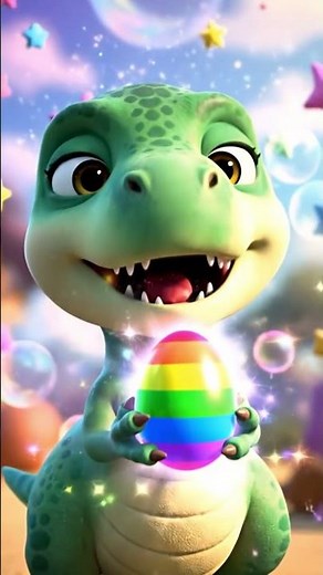 Baby T-Rex Animation | Cute Pastel Dino Moments for Kids