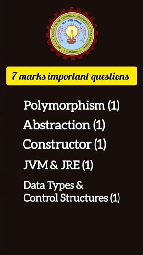 OOPS WITH JAVA | AKTU BCS403 | Link in description ✨✨