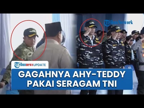 Penampilan Gagah AHY dan Letkol Teddy Saksikan Parade Laut Kapal Perang TNI AL di Teluk Jakarta